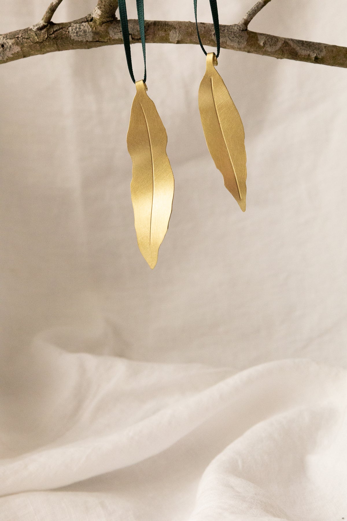 Golden Gum Leaf 11 - set of two