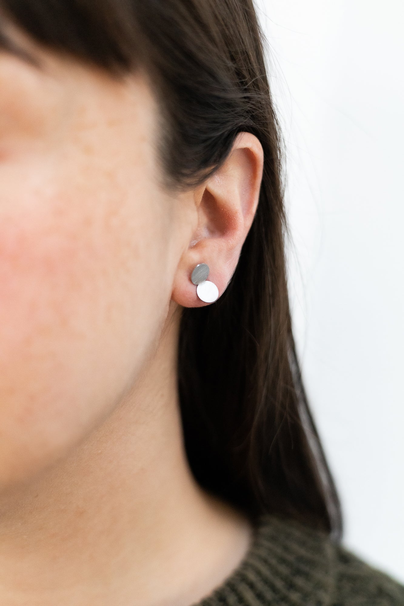 Double Dot Earrings - Large