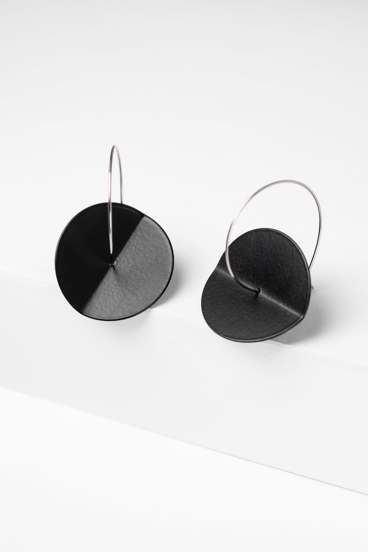Fold Earrings - Small & Large | Black