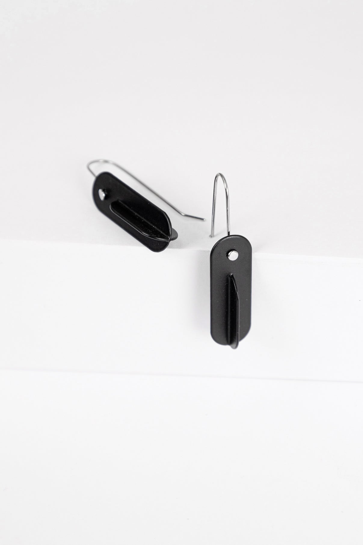 Intersecting Earrings - Small | Black