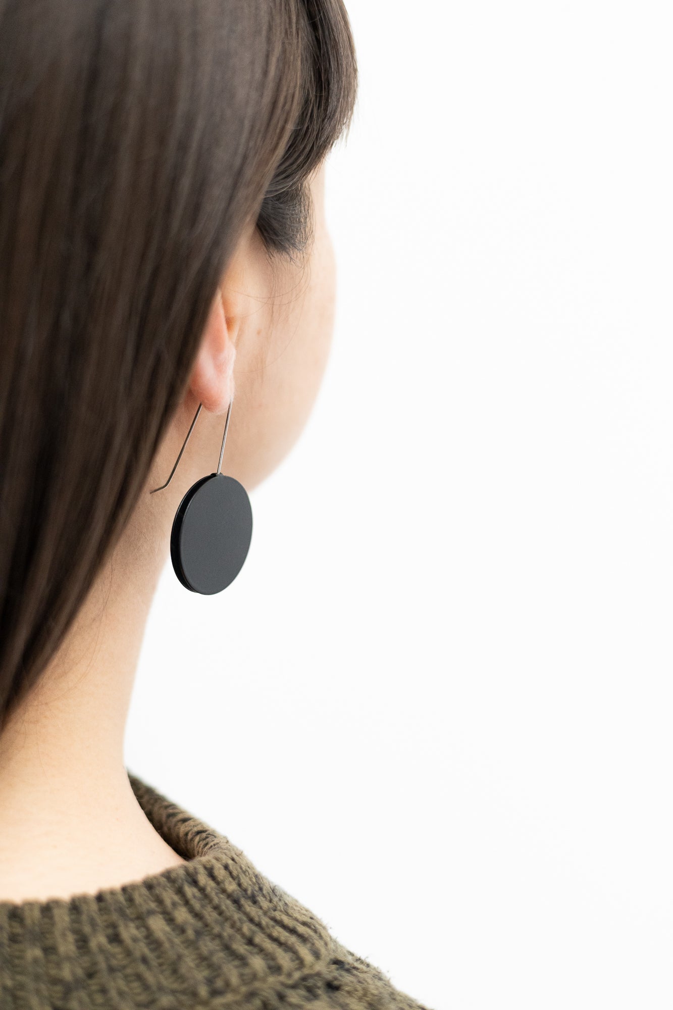 Circle Earrings - Small & Large | Black