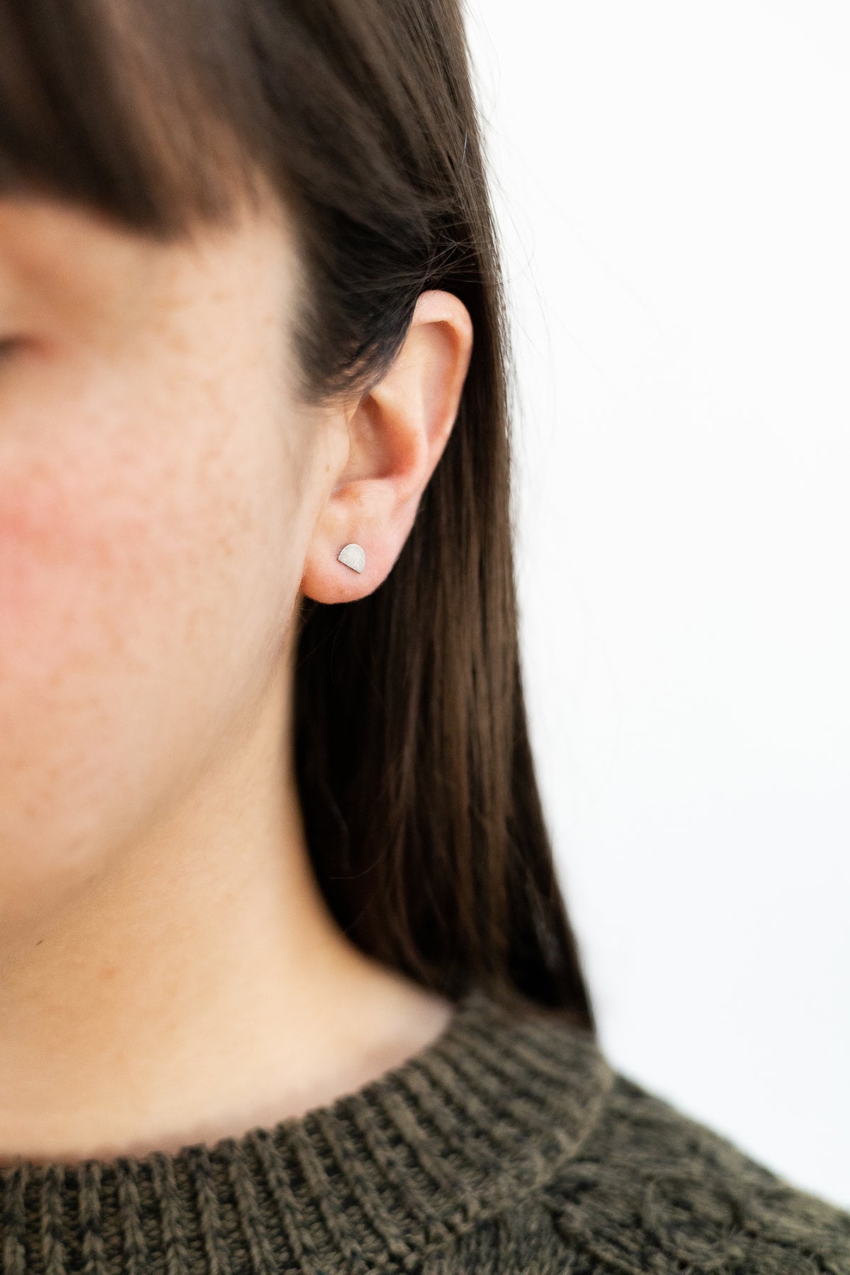 Half moon clearance earings