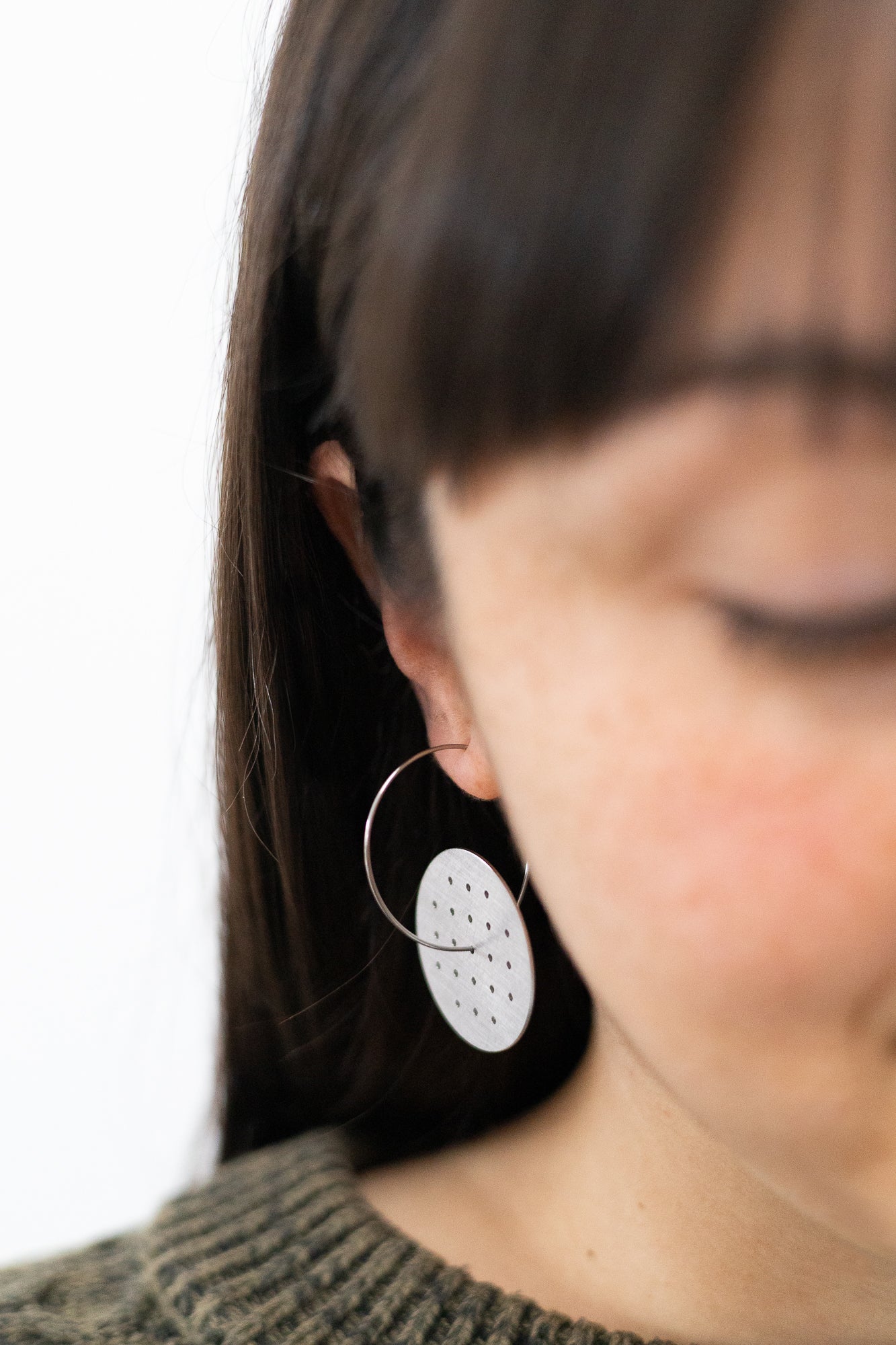 Perforated Earrings - Large