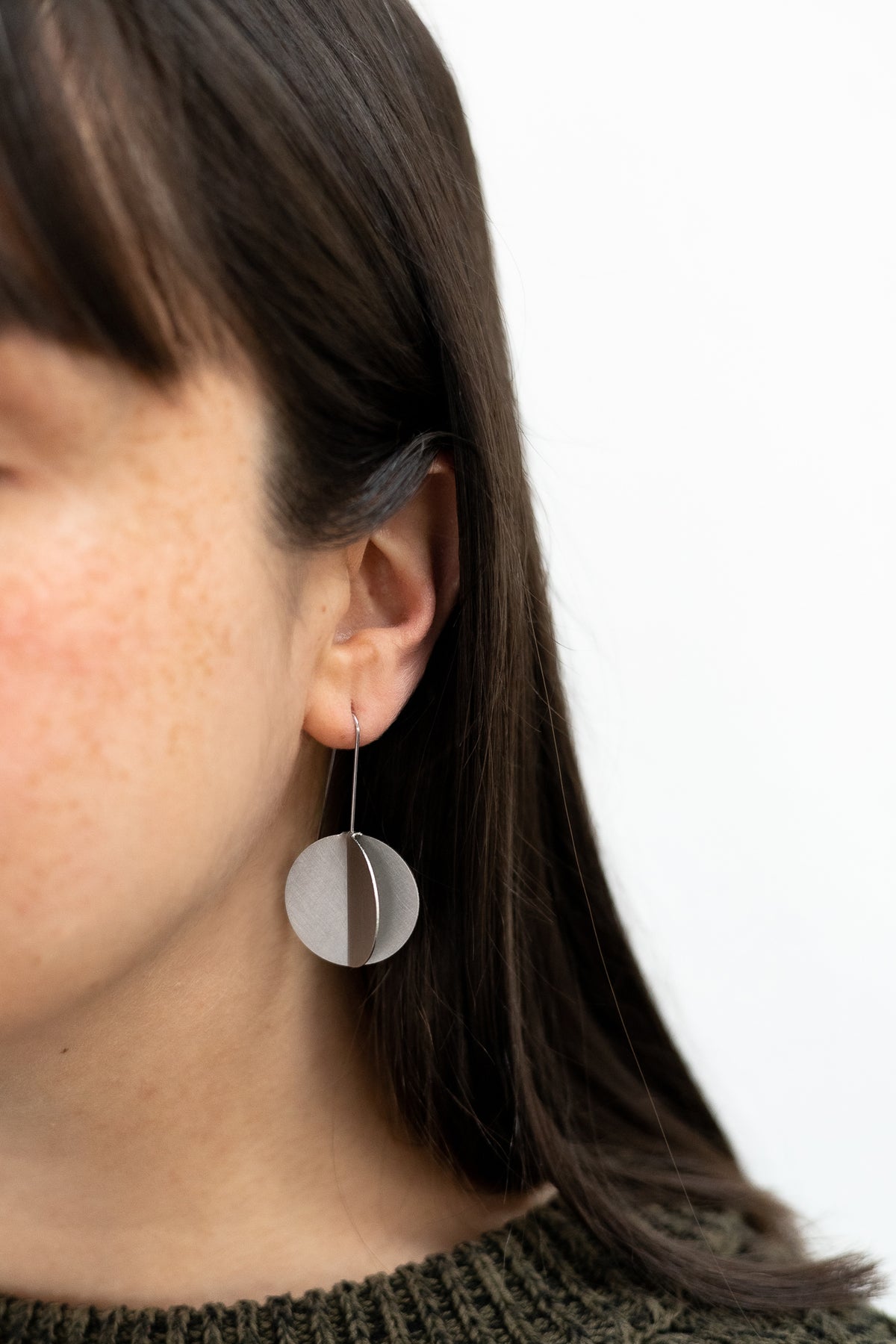 Silver wing shop earrings