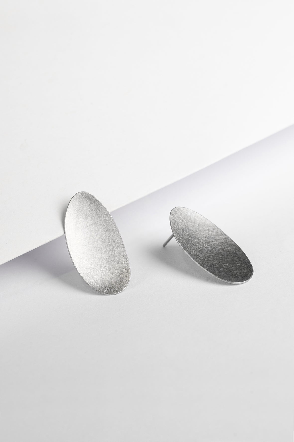 Oval Stud Earrings - Large